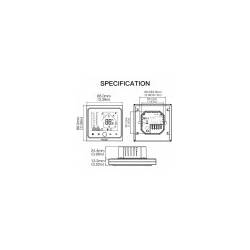 Thermostat Zigbee Blanc plancher chauffant électrique BHT-002 - MOES