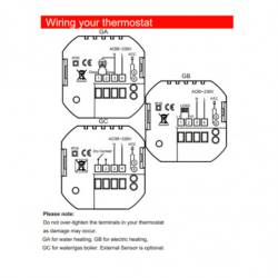 Thermostat Zigbee Blanc plancher chauffant électrique BHT-002 - MOES